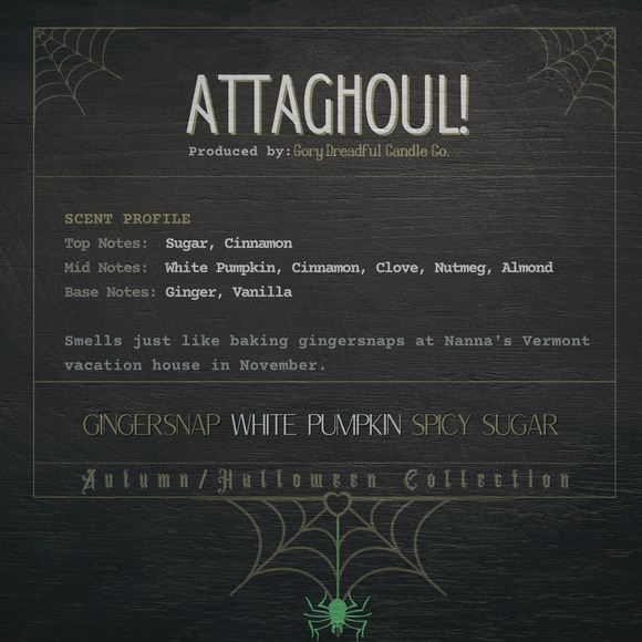 Attaghoul! Sizzling Room Salt Potpourri: Gingersnap White Pumpkin Spicy Sugar - Picture 2 of 11